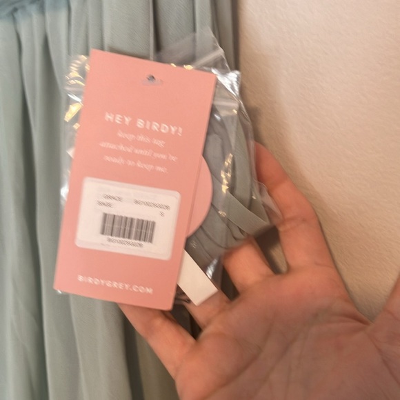 NWT Birdy Grey Grace Convertible Chiffon Bridesmaids Dress Small Sage - Picture 4 of 7